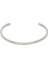 Maison Margiela Silver Logo Cuff Bracelet