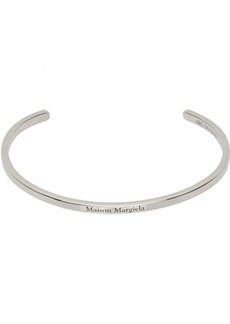Maison Margiela Silver Logo Cuff Bracelet
