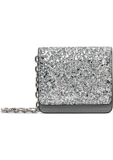 Maison Margiela Silver Micro Glitter Chain Wallet Bag