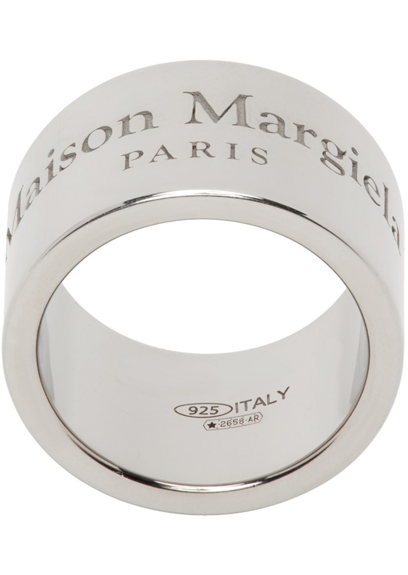Maison Margiela Silver Thick Band Ring