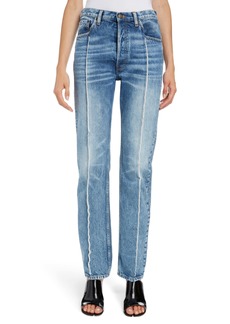 Maison Margiela Wide Leg Cut Out Jeans Denim