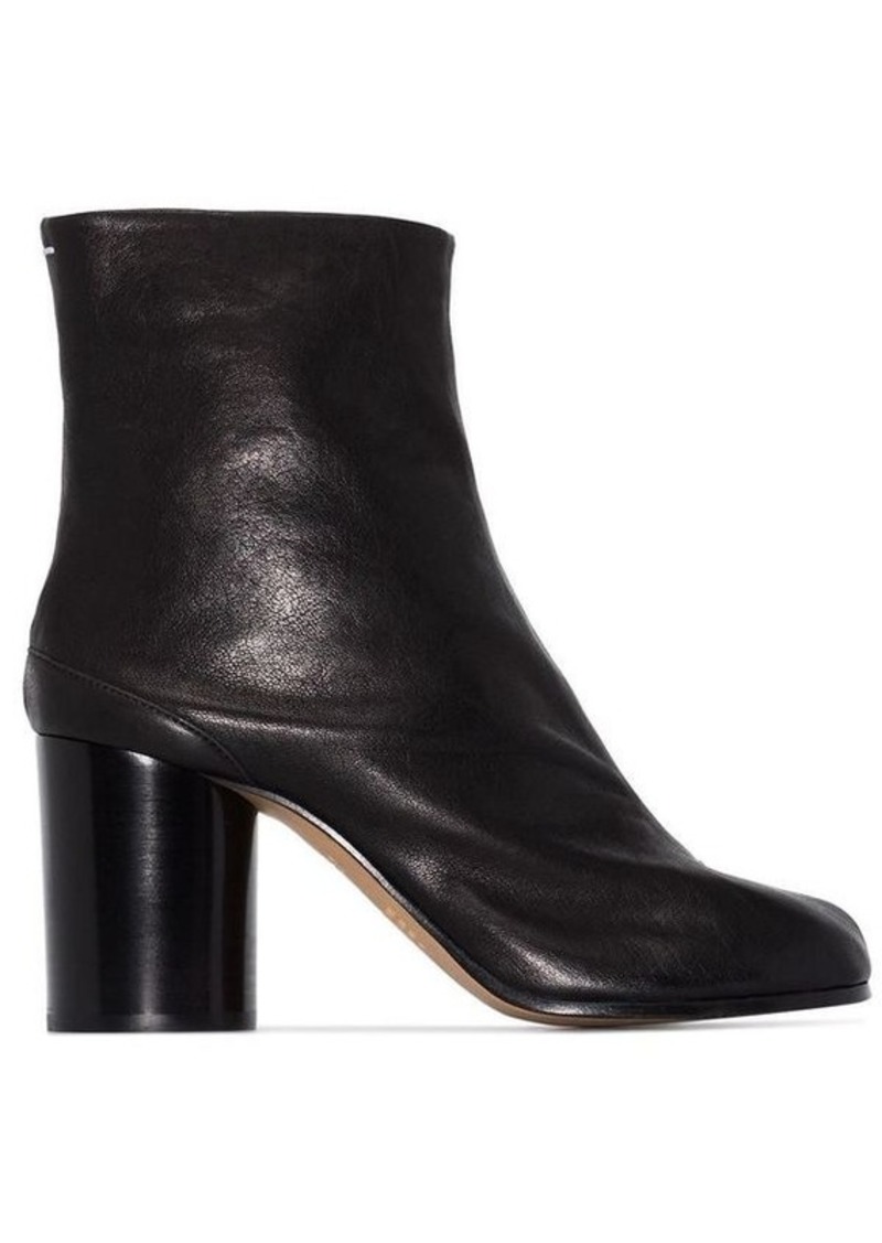 MAISON MARGIELA Tabi leather heel ankle boots