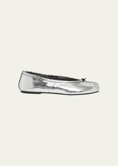 Maison Margiela Tabi Metallic Split-Toe Ballerina Flats