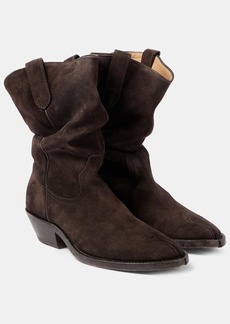 Maison Margiela Tabi suede cowboy boots