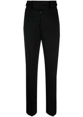 MAISON MARGIELA TAPERED FOUR-STITCH WOOL TROUSERS