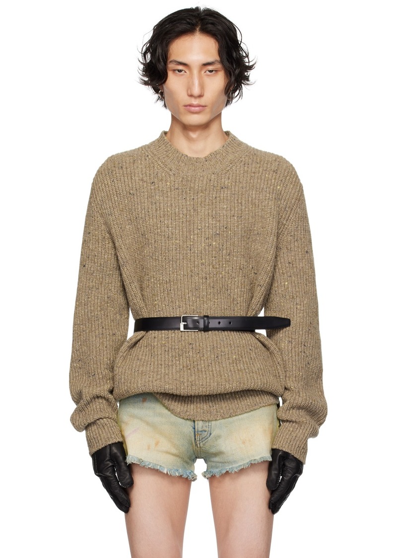 Maison Margiela Taupe Donegal Sweater