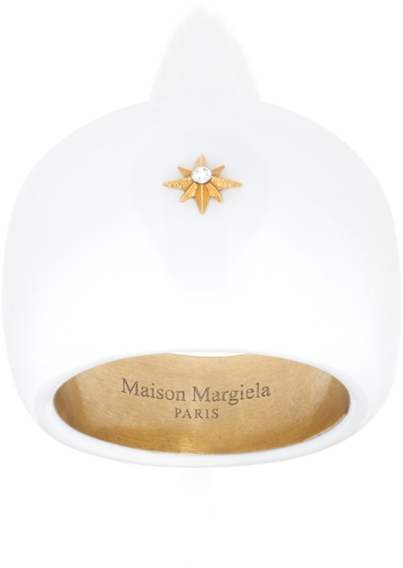 Maison Margiela White Signet Ring