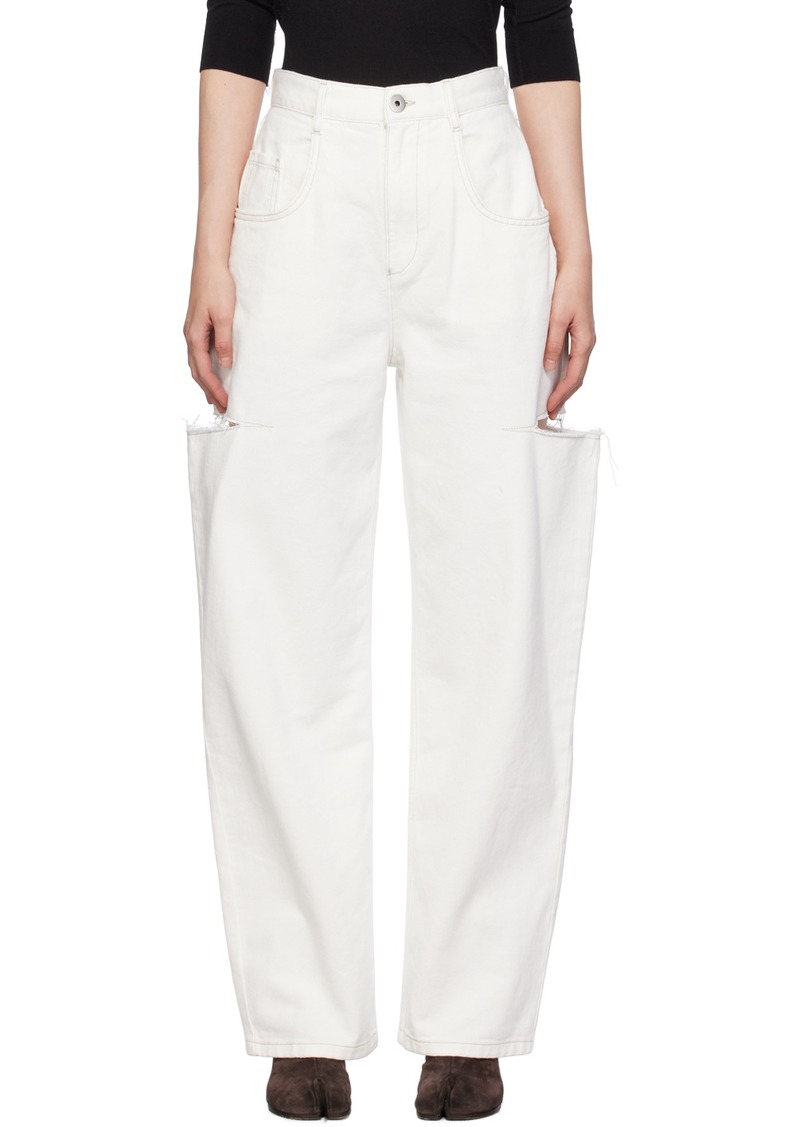 Maison Margiela White Slash Jeans