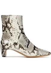 Maison Margiela Woman Mick Snake-effect Leather Ankle Boots Animal Print