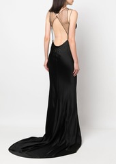 Maison Margiela satin fishtail gown