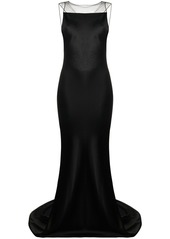 Maison Margiela satin fishtail gown