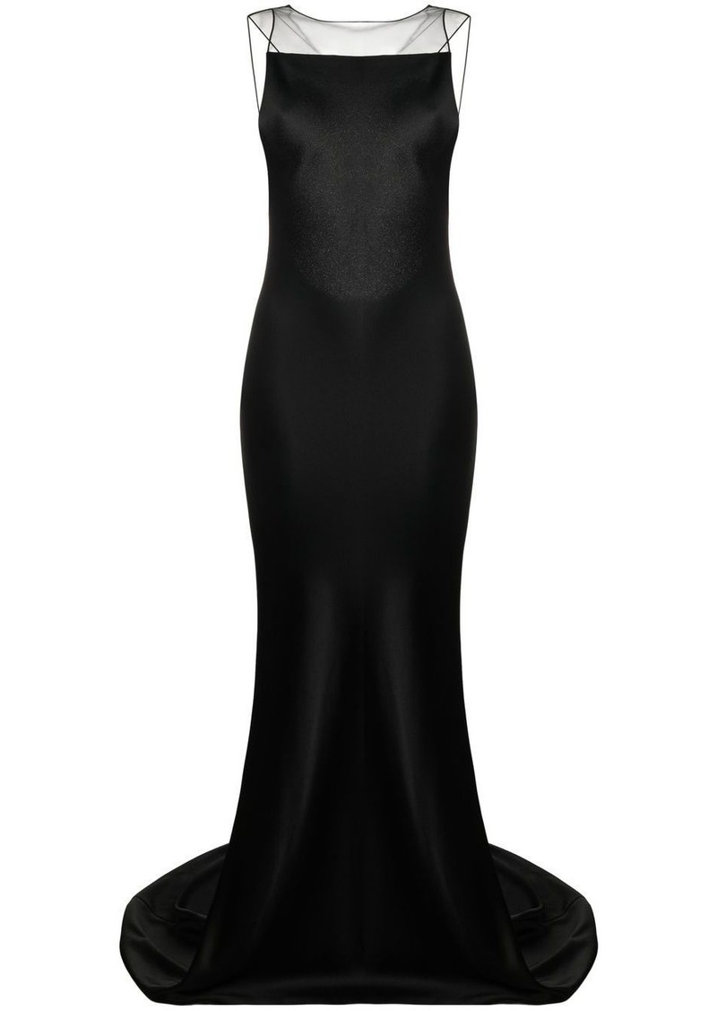 Maison Margiela satin fishtail gown