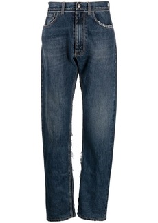 Maison Margiela x Pendleton yoke-detail tapered jeans