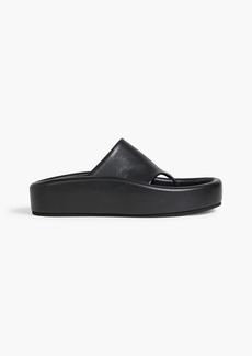 MM6 Maison Margiela - Faux leather sandals - Black - EU 36