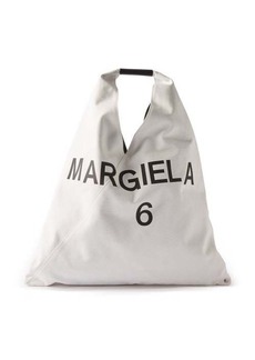 Mm6 Maison Margiela - Japanese Small Canvas Shoulder Bag - Womens - White Multi