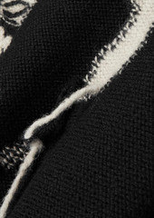 MM6 Maison Margiela - Oversized intarsia wool turtleneck sweater - Black - L