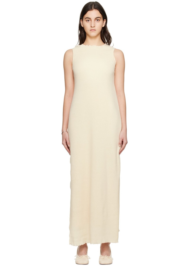 MM6 Maison Margiela Beige Layered Maxi Dress