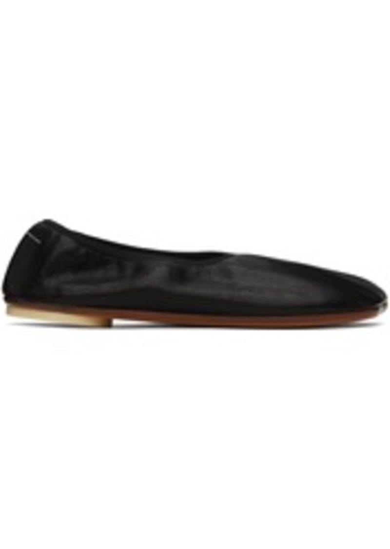 MM6 Maison Margiela Black Anatomic Ballerina Flats