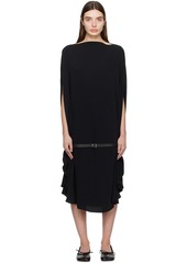 MM6 Maison Margiela Black Belted Midi Dress