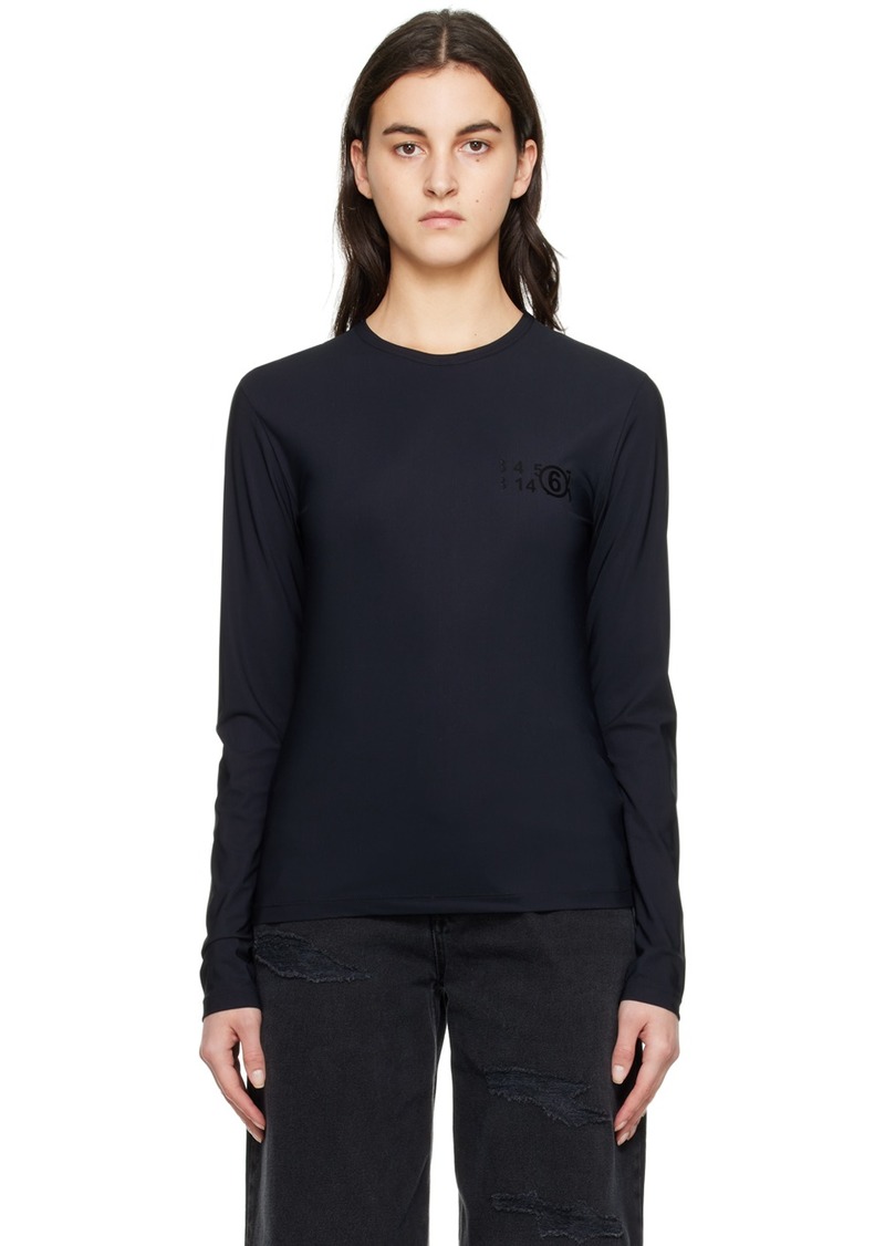 MM6 Maison Margiela Black Bonded Long Sleeve T-Shirt