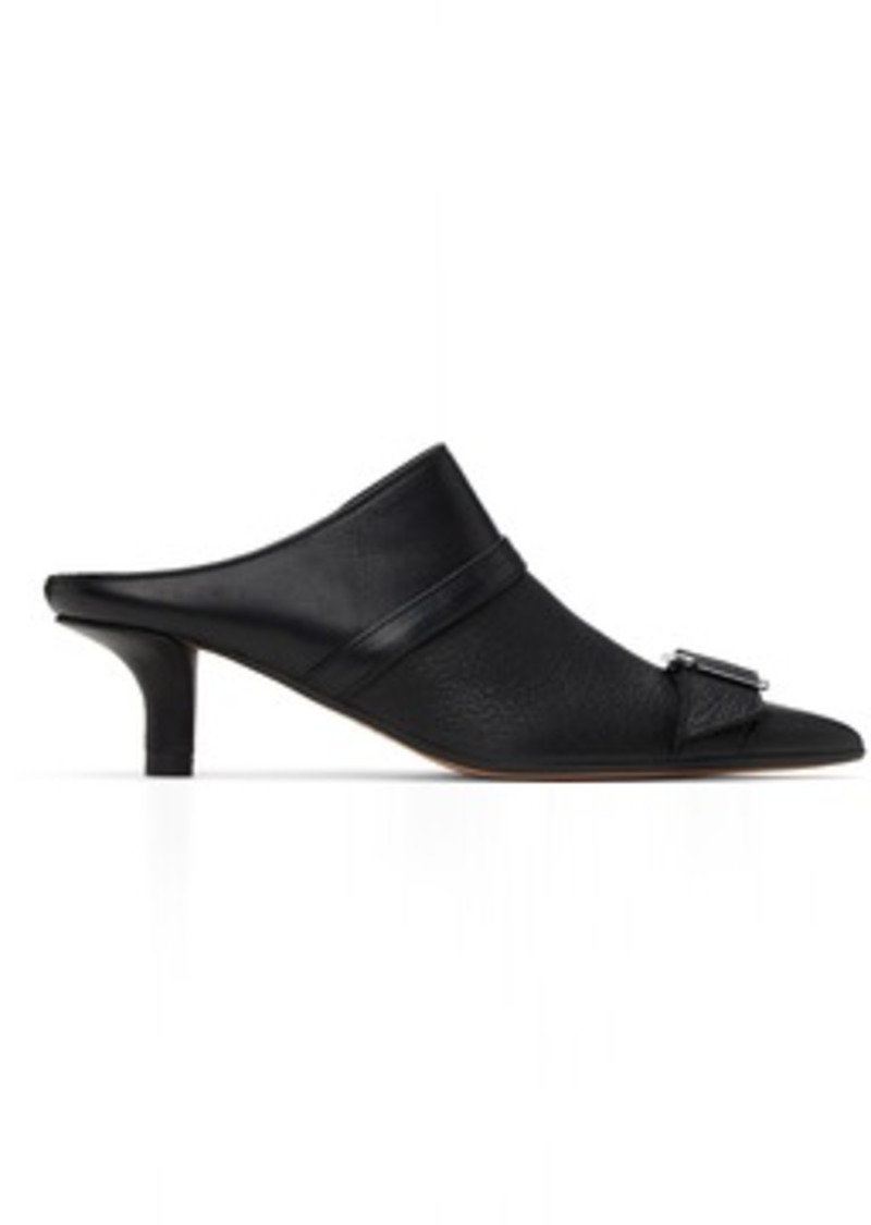 MM6 Maison Margiela Black Buckle Loafers