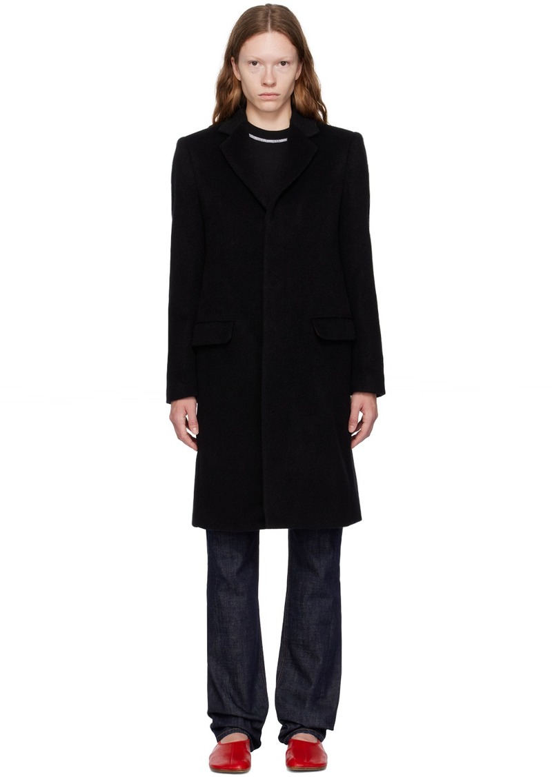 MM6 Maison Margiela Black Button Coat