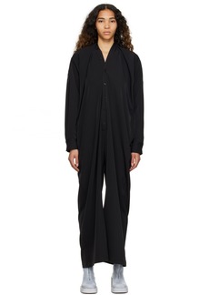 MM6 Maison Margiela Black Button Jumpsuit