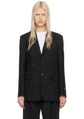 MM6 Maison Margiela Black Double-Breasted Blazer