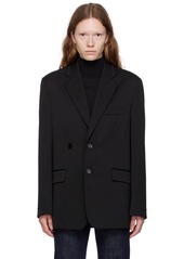 MM6 Maison Margiela Black Double-Breasted Blazer