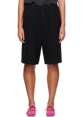 MM6 Maison Margiela Black Drawstring Shorts