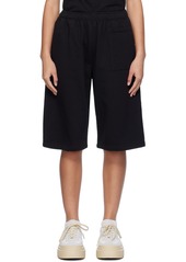 MM6 Maison Margiela Black Drawstring Shorts