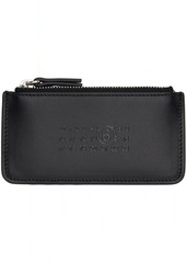 MM6 Maison Margiela Black Embossed Card Holder