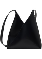 MM6 Maison Margiela Black Embossed Shoulder Bag