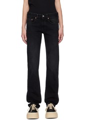 MM6 Maison Margiela Black Faded Jeans