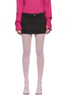 MM6 Maison Margiela Black Five-Pocket Denim Miniskirt
