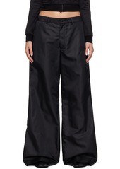 MM6 Maison Margiela Black Flared Trousers