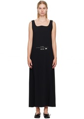 MM6 Maison Margiela Black Fluid Maxi Dress