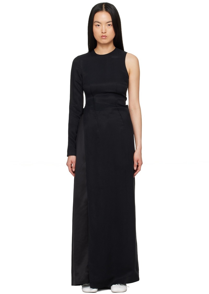 MM6 Maison Margiela Black Fluid Maxi Dress