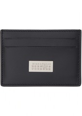 MM6 Maison Margiela Black Furniture Leather Matt Card Holder