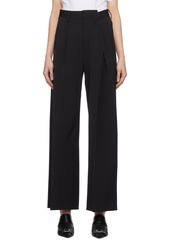 MM6 Maison Margiela Black Gathered Trousers