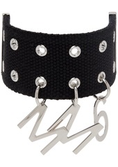 MM6 Maison Margiela Black Grommets Bracelet