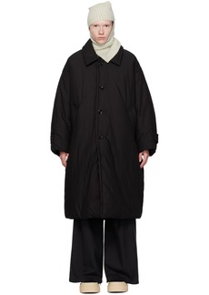 MM6 Maison Margiela Black Insulated Coat
