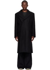 MM6 Maison Margiela Black Insulated Coat