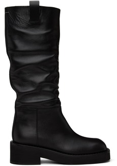 MM6 Maison Margiela Black Knee-High Boots
