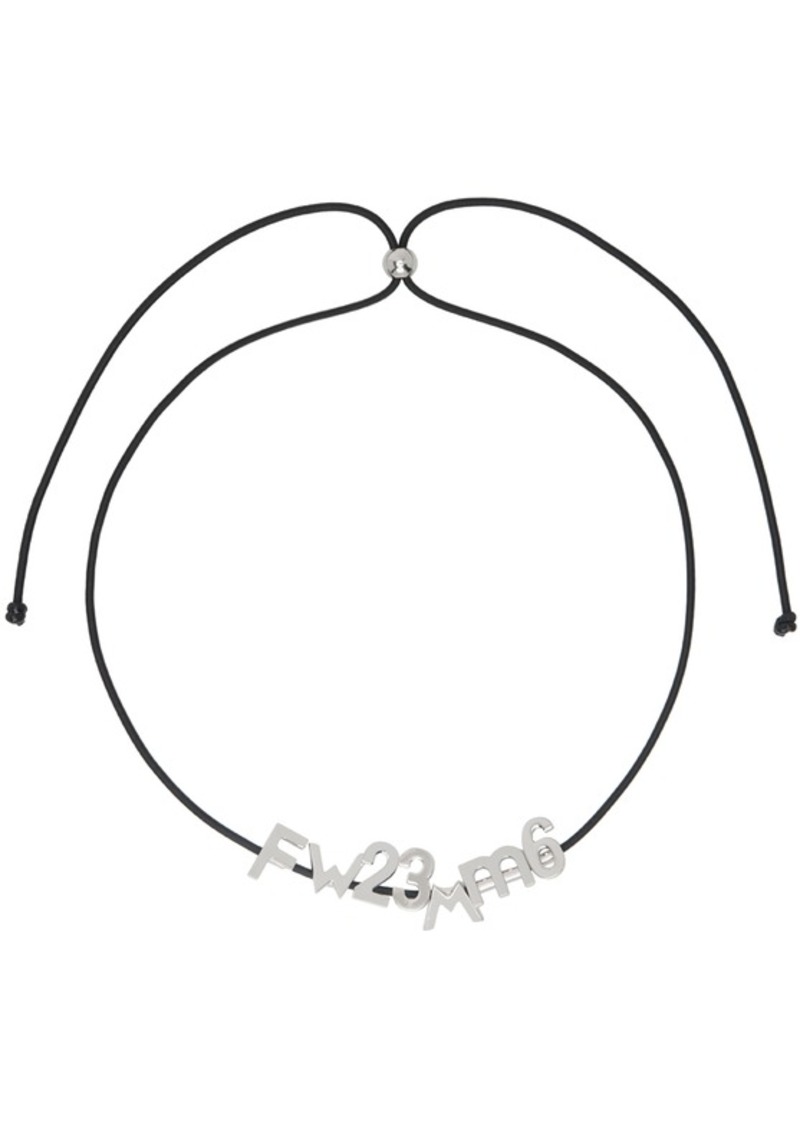 MM6 Maison Margiela Black Letter Collection Necklace