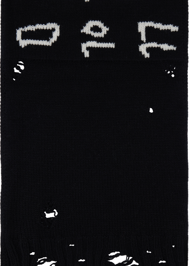 MM6 Maison Margiela Black Numeric Scarf