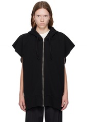 MM6 Maison Margiela Black Open Back Hoodie