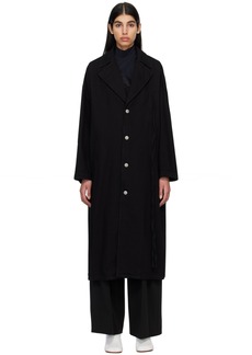 MM6 Maison Margiela Black Oversized Denim Coat