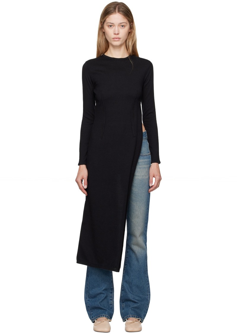 MM6 Maison Margiela Black Slit Dress