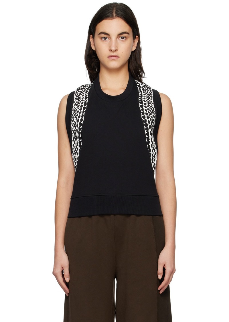 MM6 Maison Margiela Black Snake Vest